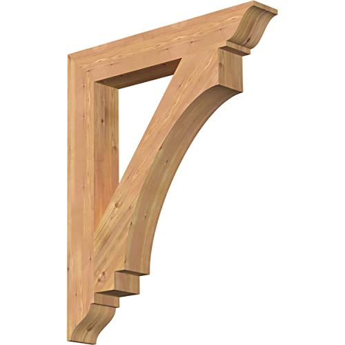 5 1/2"W x 36"D x 44"H Imperial Traditional Smooth Bracket, Western Red Cedar