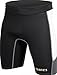 Mares Men's Trilastic Rash Guards Shorts - Durable Lightweight Quick-Drying UPF 50+ Sun Protection Water Sports Swimsuit Bottoms, Black/White, XX-Large