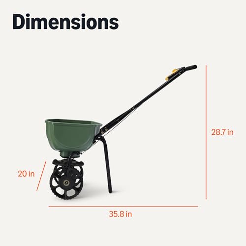 Amazon Basics Fertilizer Spreader for Lawn, Evenly Spreading, Multi-Gear System, Covers 5000 photo 9