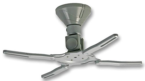 Pro Signal Universal Projector Ceiling Mount – Silver, 360° Rotation, 45° Tilt, Low Profile Design - PSG03353