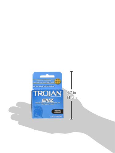 TROJAN ENZ LUBRICATED LATEX CONDOMS, 0.04 LB