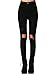 SweatyRocks Women's Casual High Waist Ripped Skinny Jeans Distressed Denim Pants