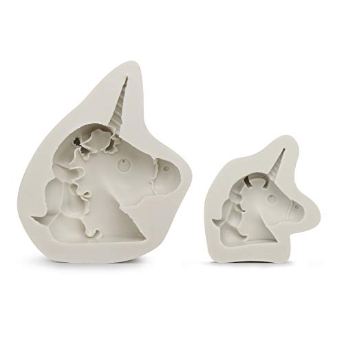 Cake Decoration Molds, Beasea Cute Unicorn Soap Molds Fondant Cake Topper, Birthday Cake Decorating Mold Cake and Chocolate Decorating