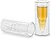 Decodyne Bullet Shaped Shot Glasses - Dual Layered Glass - Ideal for Bachelor Party Gifts - Perfect as Stocking Stuffers (Set of 4)