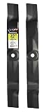 Maxpower 561810B Mulching Blade Set for a 42" Cut John Deere Replaces M139802 and BG10192, Black