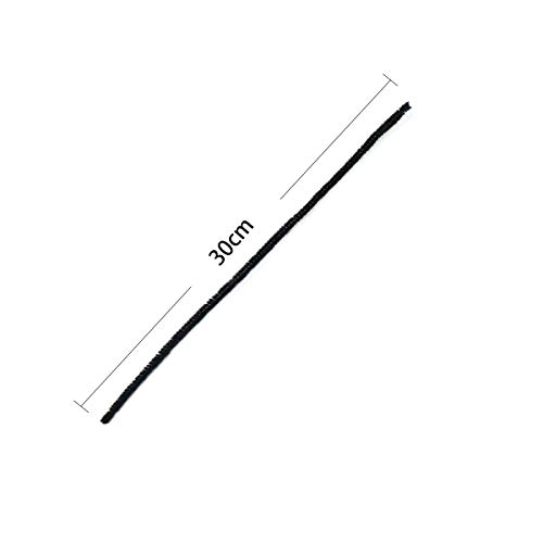 Gnognauq 400 Pcs Black Pipe Cleaners Set Chenille Stems Craft Pipe Cleaners for Arts and Crafts (12 Inchï¼‰