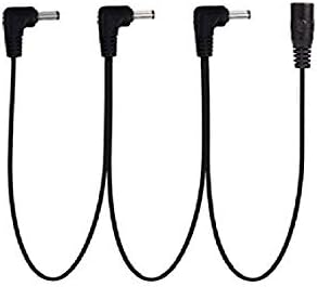 GOSONODaisy Chain 1 to 3/4/5 Ways Guitar Effects Pedal Power Supply Cable for 9V DC Adapter Plug (1 to 3 Ways)