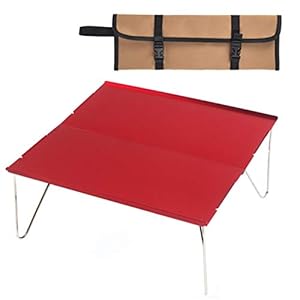 SunshineFace Draagbare campingtafel,Afneembare aluminium tafel met draagtas voor outdoor kamperen wandelen