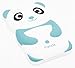 Bastex Soft Gel Silicone Flexible Cute Panda Case for Apple iPod Touch 4, 4g - Sky Baby Blue & White