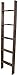 BarnwoodUSA Rustic 5 Foot Decorative Wooden Display Ladder - 100% Reclaimed Wood, Brown