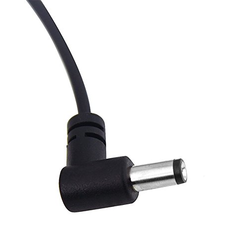Electric Guitar Effect Pedal Daisy Chain Power Supply Cable 9V DC 1A Multi-interface Connecting 1 to 5 Cable Splitter Cord Right Angle Round Jacks (1 to 5 way)