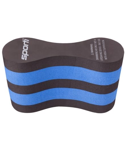 Photo 1 of (PARTS ONLY) Sporti Pull Buoy for Women & Men Competitive, Swim Trainer Gears, Swim Buoy for Lap Swimming, EVA 5-Layer Pull Buoy Leg Float - Black/Blue