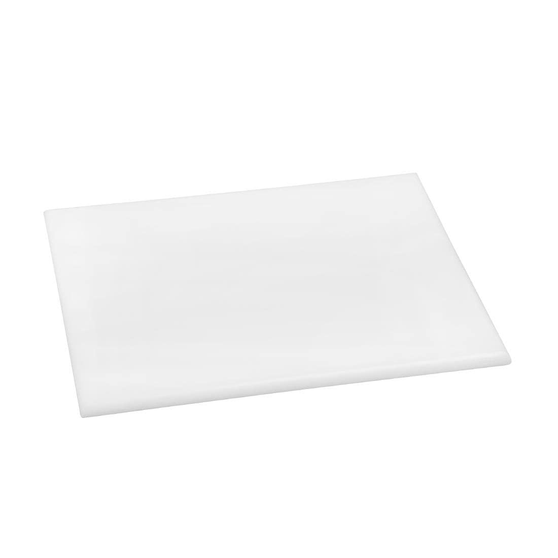 Hygiplas High Density White Chopping Board Small 305x229x12mm - Colour Coded, Dishwasher Safe Cutting Board HC867