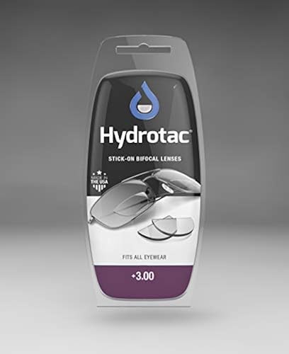 OPTX 20/20 Hydrotac Stick-On Bifocal Lenses +2.00 – Reusable Adhesive Reading Magnifiers