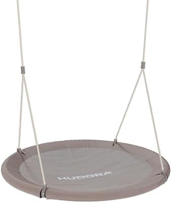 Baloiço do Ninho do Salão - Areia - Baloiço de altura ajustável com diâmetro de 110cm para até 150kg - Baloiço suspenso com assento fechado