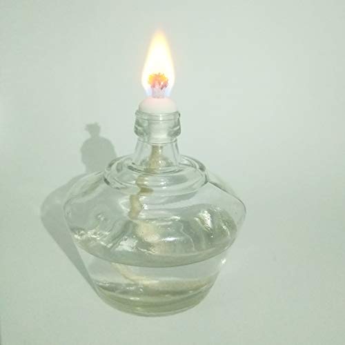 Labbest Alcohol Burner 250ml/8.5 oz Glass Bunsen Lamp with 6 Cotton 6inch Wicks, 1 Cap and Funnel for Laboratory, Classroom or Home Scientific Equipment - Thumbnail 4