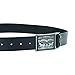 Levi's Men's 1 1/2 in.Plaque Bridle Belt With Snap Closure,Black,34