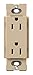 Lutron Claro 15 Amp Duplex Outlet, SCR-15-DS, Desert Stone