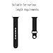 Apple Watch Band - e6Hope Soft Silicone Replacement iWatch Strap for Apple Watch Series 1,Series 2 (Black, 38mm - S/M)