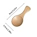 Miraclekoo Small Wooden Salt Spoons Schima Superba Wood Sugar Condiments Spoons,3-Inch, 5 Pcs