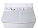Ivation Small Compact Portable Washing Machine – Twin Tub Washer & Spin with 8 Lb. Wash Capacity & 4.4 Lb. Spin Capacity – Includes Drainage Pump & Tube – Ideal for Dorm Rooms, RV & More