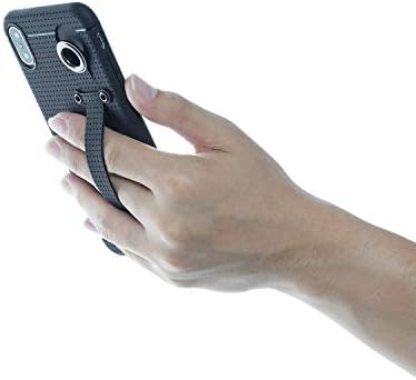 WANPOOL iPhone Xs Max Case with Strap, Case Cover with Finger Strap Holder compatible with iPhone Xs Max (Black)