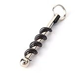 Elat Park Mini Red Wine Bottle Corkscrew Beer Cap Opener Keychain Keyring EDC Camping Tool