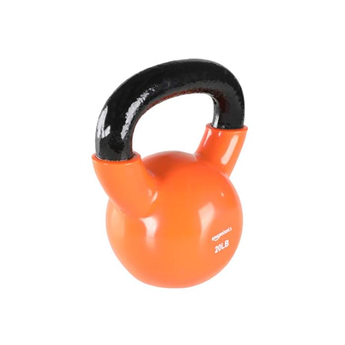 Amazon Basics Vinyl Coated Cast Iron Kettlebell Weight Home Gym Warehouse