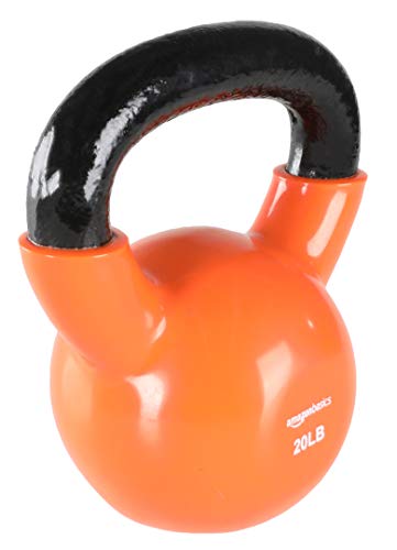 AmazonBasics-Vinyl-Coated-Cast-Iron-Kettlebell-Weight