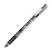 TUL RB1 Rollerball Pens, Fine Point, 0.5mm, Silver Barrel, Black Ink, Pack of 4