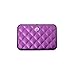 Women's Ogon Designs Purple Quilted Button RFID Blocking Credit Card Wallet