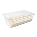 Rubbermaid Commercial Products Cold Food Insert Pan for Restaurants/Kitchens/Cafeterias, Full Size, 6 Inches Deep, Clear (FG132P00CLR)