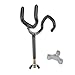 Amarine Made Sure Grip Steel 20 Degree Angle Rod Holder with Mounting Base, Metric M10x1.5 Thread Coated Steel Rod-PVC Dipped Fishing Pole Holders for Boat(4PCS)