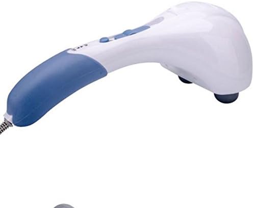 HUKAK Handheld Deep Percussion Massager Electric Double Head With 3 Interchangeable Nodes Multifunction For Shoulder Leg Foot Muscles