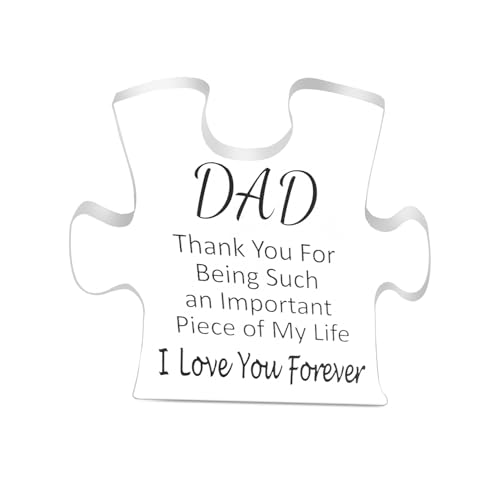 Acrylic Puzzle, Acrylic Puzzle Plaque for Dad, Birthday Gift for Dad, Gift from Daughter to Dad, Thoughtful Gift, Commemorative Acrylic Ornaments,Funny Birthday Gifts