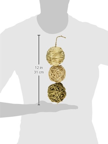 Ware Manufacturing Small Pet Nature Chew Balls Value Pack with Bell, Pack of 3