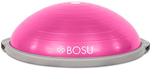 Bosu 72-10850 Home Gym Equipment The Original Balance Trainer 65 cm Diameter, Pink and Gray