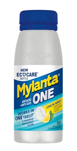 Mylanta One, Lemon Mint Flavor, 50 Count, EcoCare PCR