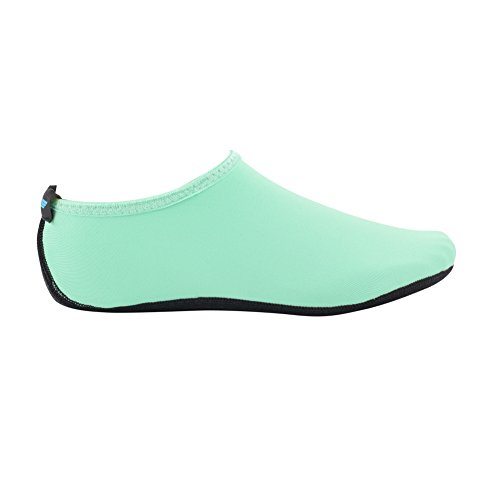 WOWFOOT Water Shoes For Women Men's Aquatic Socks Flexible Fitness Pool (4. XL(W:9.5-10.5, M:8.5-9.5), Mint) - Thumbnail 2