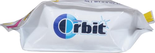 ORBIT GUM BUBBLEMINT SUGAR FREE CHEWING GUM BULK PACK, 180 PIECE RESEALABLE BAG