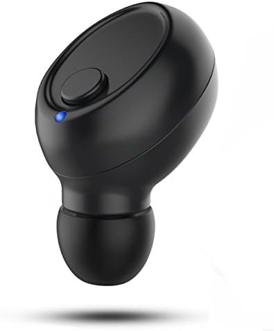 Bluetotoh Headphones,Soundmounds V4.1 Mini Wireless Earbud Invisible Headset Earbuds with Mic Invisible Car Headset [Magnetic USB Charger] Lightweight Single In Ear Earphone. (Black-white) (Black)