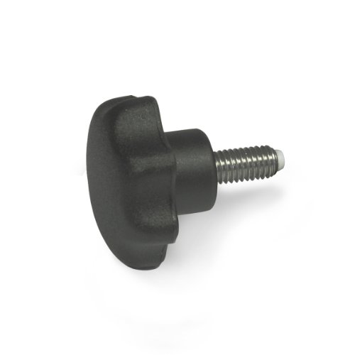 JW Winco Glass Filled Nylon Plastic Hand Knob with Plastic Tip