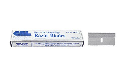 CRL Heavy-Duty Mat Cutter Industrial Razor Blades Pack of 100 by CR Laurence