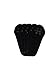 Bella Moda Women's Lace Casual No Show Non-skid Boat Socks Set of 5, Black, Regular