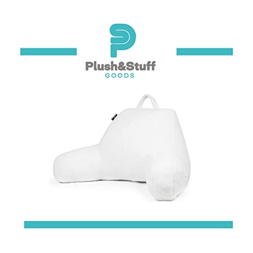 Plush&Stuff Reading Pillow for Sitting in Bed Inner Memory Foam