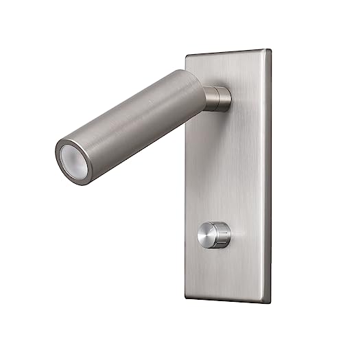 Agese Wall Mounted Reading Lamp Nickel Finished LED 5W Warm White 3000K
