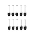 Set of 50 Pcs Disposable Plastic Ice Cream Dessert Spoons