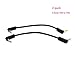 RIIPOO 3.5mm AUX Audio Cable - 2-Pack 15cm Double 90 Degree Angle 1/8
