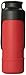 H2O4K9 Insulated Stainless Steel Dog Water Bottle and Travel Bowl, 25-Ounce, Rescue Red