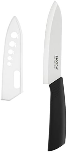 6 Inch Ceramic Chef Knife Healthy Kitchen Cutlery with Sheath